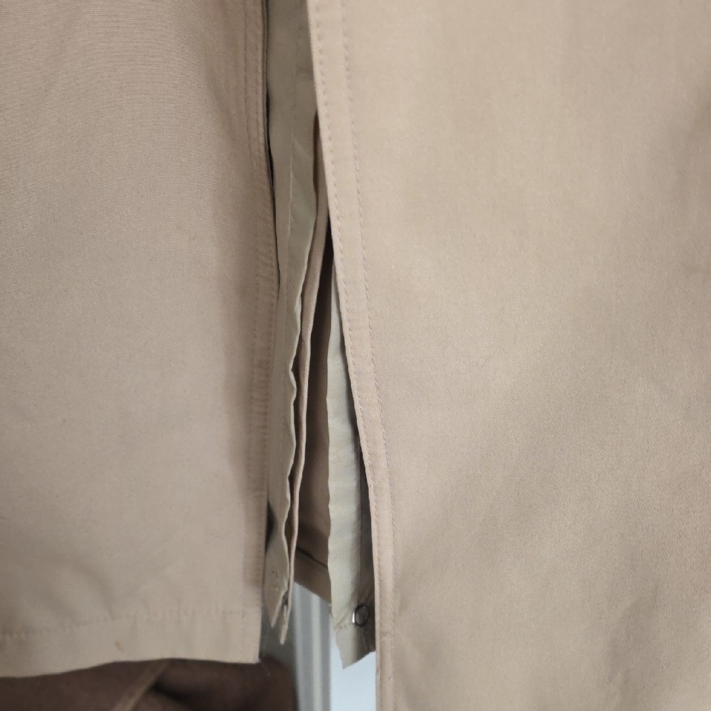 Men's Beige Double-Breasted Trench Coat - Picture 5 of 16